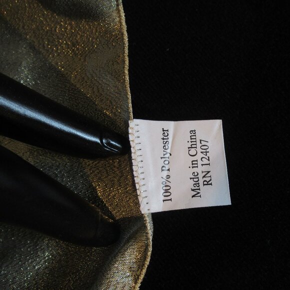 Gold Sheer Table Runner & Table Cloth, Organza, New/Vintage, Lamé, Rayon - Picture 11 of 11